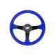 Steering wheel SLIDE 350mm offset:90mm Suede Blue