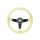 Steering wheel SLIDE 350mm offset:90mm Suede Yellow