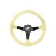 Steering wheel SLIDE 350mm offset:90mm Suede Yellow