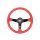 Steering wheel SLIDE 350mm offset:90mm Suede Red