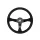 Steering wheel SLIDE 350mm offset:90mm Suede Black