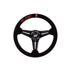 Steering wheel SLIDE 330mm offset:45mm Suede Red