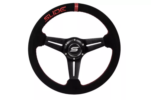 Steering wheel SLIDE 330mm offset:45mm Suede Red