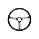 Steering wheel 380mm Wood Silver