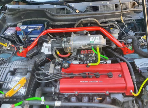 Front upper strut bar Honda CR-V 1 Black