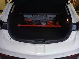 Rear upper strut bar Mazda 3 MPS BL skręcana White