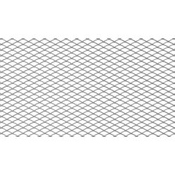 ALU mesh grill Diamond Silver 100*33cm 12*6mm