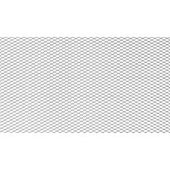 ALU mesh grill Diamond Silver 100*33cm 6*3mm