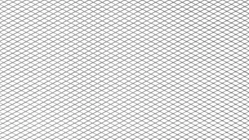 ALU mesh grill Diamond Silver 100*33cm 6*3mm