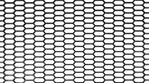 ABS mesh grill Honey Comb Black 120*40cm 32x13mm