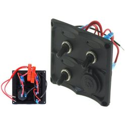 Switch Panel 12V SPST/ON-OFFx3, 1xGZ, 2B 15A IP68