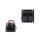 Alu panel switch, ON/OFFx2 Red