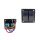 Alu panel switch, ON/OFFx2 Blue
