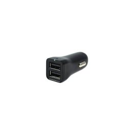 Car Charger 12-24V 2xUSB 2.4A Black Type 1