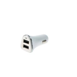 Car Charger 12-24V 2xUSB 2.4A White Type 1