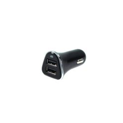 Car Charger 12-24V 2xUSB 3.4A Black
