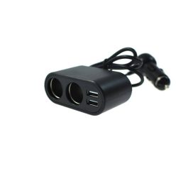 Car Charger Power Supply 12-24V + 2xUSB 2.1A
