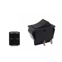 Rocker switch led 4 PIN Yellow