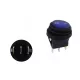 Switch Round ON-OFF 3PIN Blue