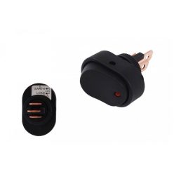 Switch Oval ON-OFF 3PIN Red