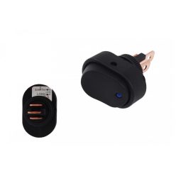 Switch Oval ON-OFF 3PIN Blue