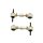 Control arms Honda Civic V VI Rear Adjustable Silver Polyurethane