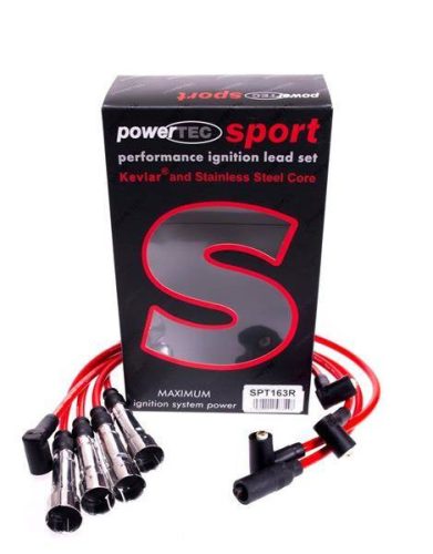 PowerTEC Ignition Leads SEAT AROSA SKODA OCTAVIA VW CORRADO POLO 84-03 RED