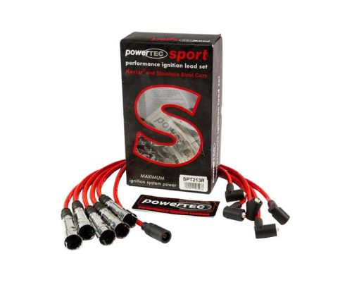 PowerTEC Ignition Leads AUDI 90 100 200 A6 COUPE VW T4 83-95 RED
