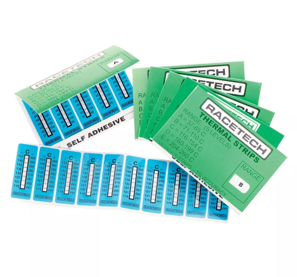 Tempstrip Racetech Self-Adhesive Temperature Indicator Sticker – Vario