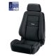 Racing Seat Recaro Ergomed ES - SAB Clima Dinamica Black / Leather Black