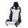 Racing Seat Recaro Sportster CS with heating Artificial leather Black / Dinamica Silver