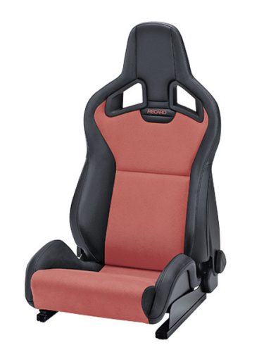 Racing Seat Recaro Sportster CS SAB with heating Artificial leather Black / Dinamica Red