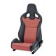 Racing Seat Recaro Sportster CS SAB with heating Artificial leather Black / Dinamica Red