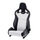 Racing Seat Recaro Sportster CS SAB with heating Artificial leather Black / Dinamica Silver