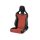 Racing Seat Recaro Cross Sportster CS with heating Artificial leather Black / Dinamica Red