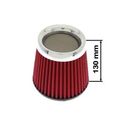 Simota Air Filter H:130mm DIA:60-77mm JAU-X02105-05 Red