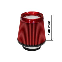 Simota Air Filter H:130mm DIA:80-89mm JAU-X02105-05 Red