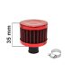 Crankcase Breather Filter 12mm Red