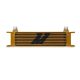 Mishimoto Oil Cooler Universal 10 Row 381x102x229 Gold