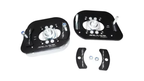 Camber Plates Fiat 500 Front Black