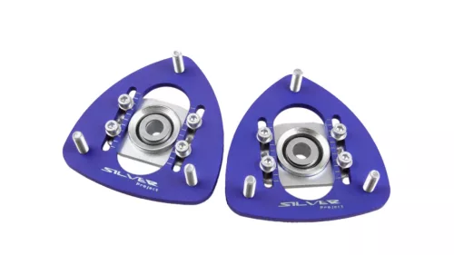 Camber Plates BMW E30 E34 E28 E24 DRIFT Thread Blue