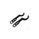 Threaded suspension adjustment keys