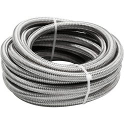   AN10 Stainless Steel Braided High-Pressure Hose – Synthetic Nitrile Inner Tube with Partial Reinforcement