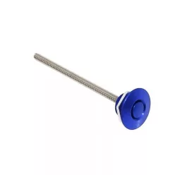 Universal Aluminum Push Button Hood Latch 32mm, Blue
