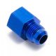 AN6 male - 1/8" NPT female reducer fitting - Aluminium
