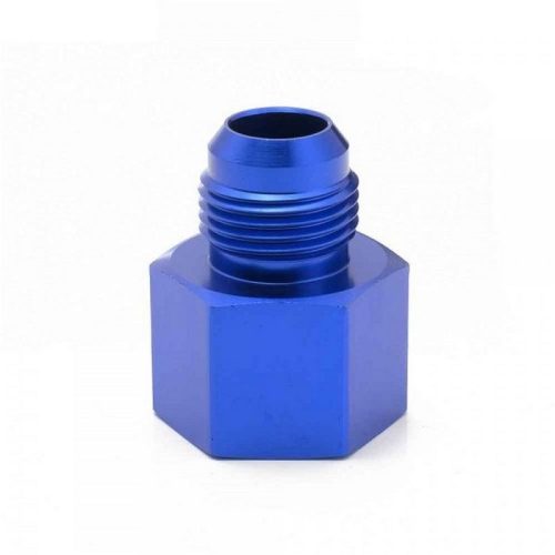 AN8 male - 1/2" NPT female reducer fitting - Aluminium