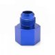 AN8 male - 1/2" NPT female reducer fitting - Aluminium