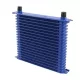 19-Row Race Line Aluminum Oil Cooler Radiator – AN10, Blue