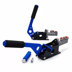   Hydraulic Handbrake with 0.75” Master Cylinder – Reversible, Lockable – Blue
