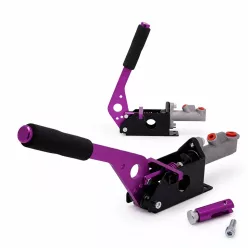   Hydraulic Handbrake with 0.75” Master Cylinder – Reversible, Lockable – Purple